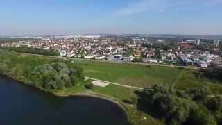 Ein kurzer Flug über die Donau in Ingolstadt