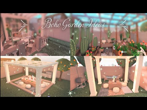 Bloxburg Speed Build Boho Garden Backyard Ideas Advance Placement