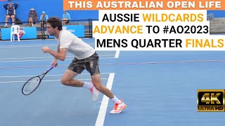 ⁴ᴷ Unseeded Aussie Wildcards Advance To Mens QuarterFinals | Jason Kubler  Rinky Hijikata  #AO2023