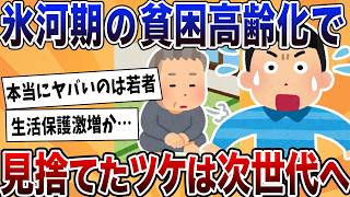 【2ch反応集】氷河期世代の半数近くが資産500万以下…低年金で生活保護増加の悲惨な未来の可能性も【ゆっくり解説】