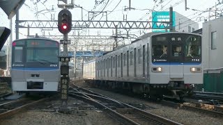 平日朝の相模鉄道本線･いずみ野線二俣川駅（字幕入り）