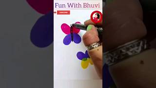 Cute butterfly 🦋 painting 🎨#easy #fingerprint #fun#kids #art#shorts #viral#youtubeshorts