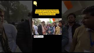 Exclusive: Indian Youth Congress President Srinivas BV speaks to The Quint at the Bharat Jodo Yatra