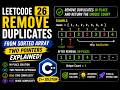 LeetCode 26: Remove Duplicates from Sorted Array | Two Pointers Explained | Optimal C++ Solution