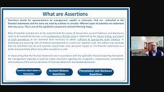 Webinar on “Audit Assertions - Understanding \u0026 Importance” - 09122024