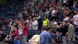 Unbelievable buzzer-beater by Charles Jenkins makes the stands in Belgrade explode!