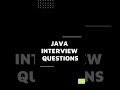 Java Interview Questions - Getters and Setters