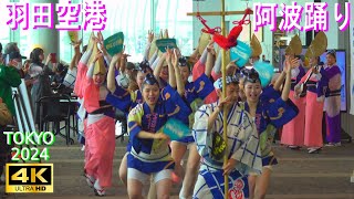 4K【阿波踊り】ひょっとこ連 in 羽田空港