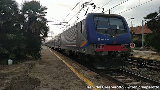 Treno Regionale Veloce 4027 con E464.677 \u0026 MD in partenza a Livorno Centrale (14/12/2023)