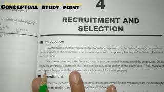 Lesson-4 (HR) Recruitment and selection in hindi and Easy way for B.Com ,12th &11th student