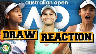 Raducanu facing tough draw! | Women's Australian Open 2022 Draw Reaction | GTL Tennis Podcast #299