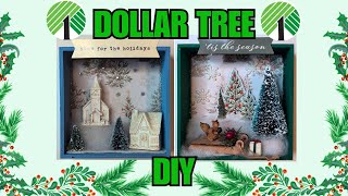 Dollar Tree Shadow Box #5: Easy, Cute, and Affordable Christmas Craft