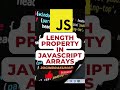 LENGTH OF AN ARRAY IN JAVASCRIPT #javascript #array #length #shorts