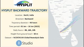 Create HYSPLIT Wind Trajectory Models in R Studio |  Tutorial