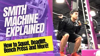 Planet Fitness Smith Machine (How to Squat, Deadlift, Hip Thrust, Bench Press and More!)