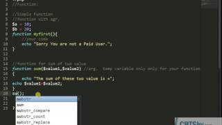 28 Functions in php