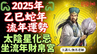 太陰化忌在流年天盤財帛宮｜2025 流年運勢｜乙巳年｜機梁紫陰｜​無名老師預測2025乙巳年流年運勢，深入解析太陰星化忌對命盤12宮的影響！| 命運好好玩|【2025乙巳年流年運勢分析精選EP.17】