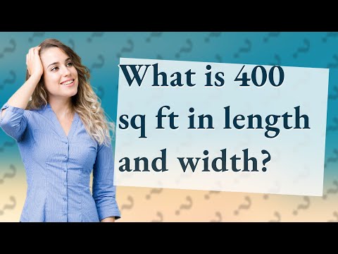 What is the length and width of 400 square feet?