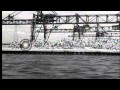 Liberated American prisoners embark on USS Benevolence anchored in the Tokyo Bay ...HD Stock Footage