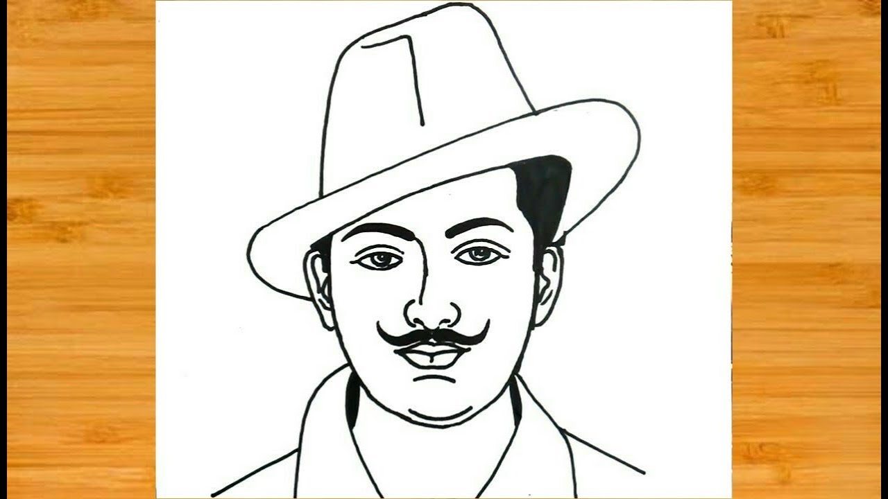 How To Draw Bhagat Singh Easy Drawing Step By Step Freedom – NBKomputer