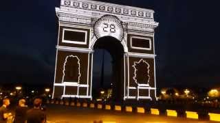 Arc de Triomphe pour la 100ème Arrivée Tour de France