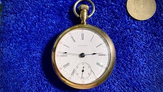 Waltham Pocket Watch Movement / Antique / 1899 / 15 Jewels / 18 size