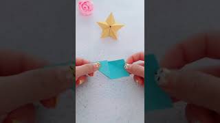 ［#origami#DIY手工#中国#折纸］一分钟教你做立体五角星