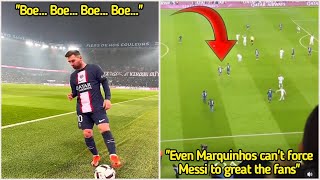 Even Marquinhos can't Force Messi to Great the Fans When PSG Against Lyon