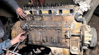 Komatsu Road Cleaner Engine Seized Due to incomplete engine oil