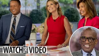 Today’s three main hosts, weatherman Al Roker are absent and replaced by fill-ins on Monday morning