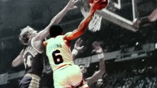 NBA legends react to Dr. J 's iconic baseline scoop move in the 1980 NBA Finals | ESPN Archives