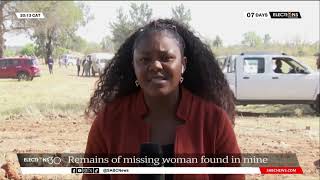 Remains of missing woman found in Welkom mine