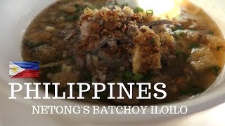 Foreigners first time tasting Netongs Batchoy  - Eating Ilonggo Filippino food