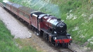 8F 48624 \u0026 Class 45 45133 On The Mid Norfolk Railway 26/05/2014