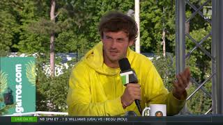 Tommy Paul: 2021 Roland Garros First Round Win Interview