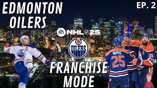 DÉBUT DE SAISON !! | EDMONTON OILERS | #2 | FRANCHISE MODE | NHL 25 (QC/FR)