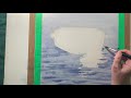 painting water in watercolor. watercolor boat