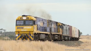 6MP4 TOLL / Pacific National Container Train  - PoathTV Australian Railways