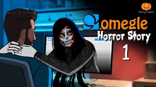 Omegle Horror Story | Omegle | Scary Pumpkin | Hindi Horror Stories | Animated Horror Stories