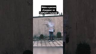 Make yourself disappear on CAPCUT