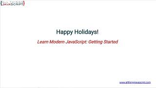 Learn Modern JavaScript Getting Started Special