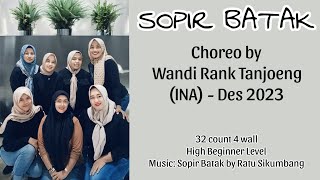 SOPIR BATAK Line Dance choreo by Wandi Rank Tanjoeng