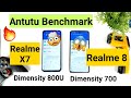 Realme 8 vs realme x7 antutu benchmark comparison results