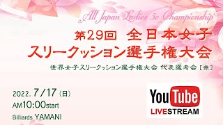 第29回 全日本女子3C選手権・決勝戦　深尾典子 vs 西本優子（25点）