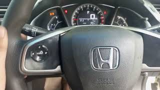 Honda Civic 2016 Traction Control Light, All sensor Calibration