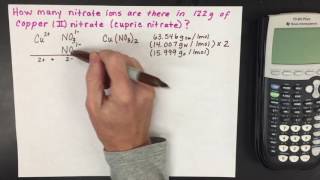 Grams to Number of Ions: Mole Conversions