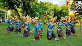 รำอัปสราพิธีเบิกเนตรท้าวเวสสุวรรณ วัดชะอม (ลายเพลงบูชาปู่เวส+บัวกู่มาศ)