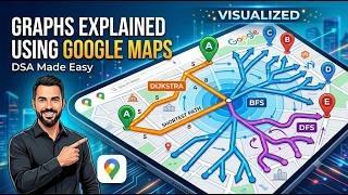 Graphs Explained Using Google Maps | DSA Made Easy | BFS, DFS, Dijkstra Visualized