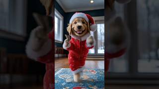 Santa Dog Christmas Dance 🐶🧑‍🎄  #dog #cute #dance #dogdance