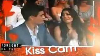 Zanessa on Kiss Cam at the MTV Movie Awards 2010